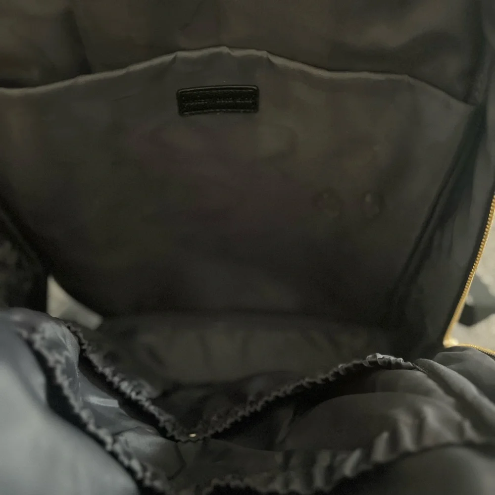 Pottery Barn Kids Black Leather Backpack/Diaper Bag